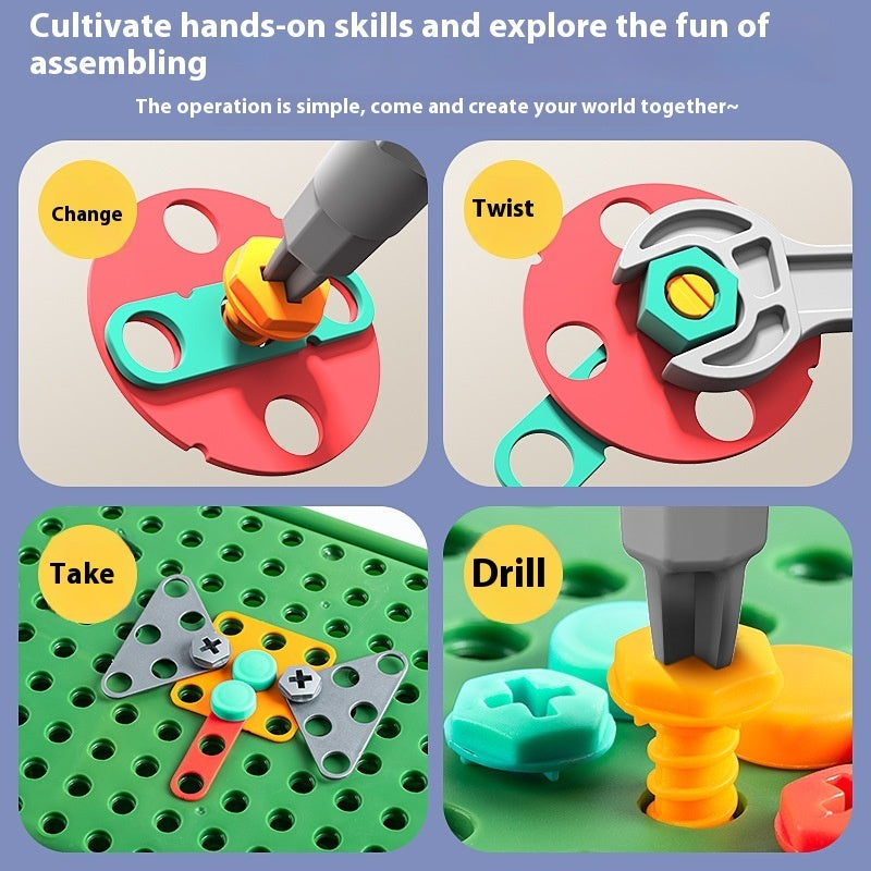 Kids Electric Drill Puzzle – Fun DIY Tool Playset