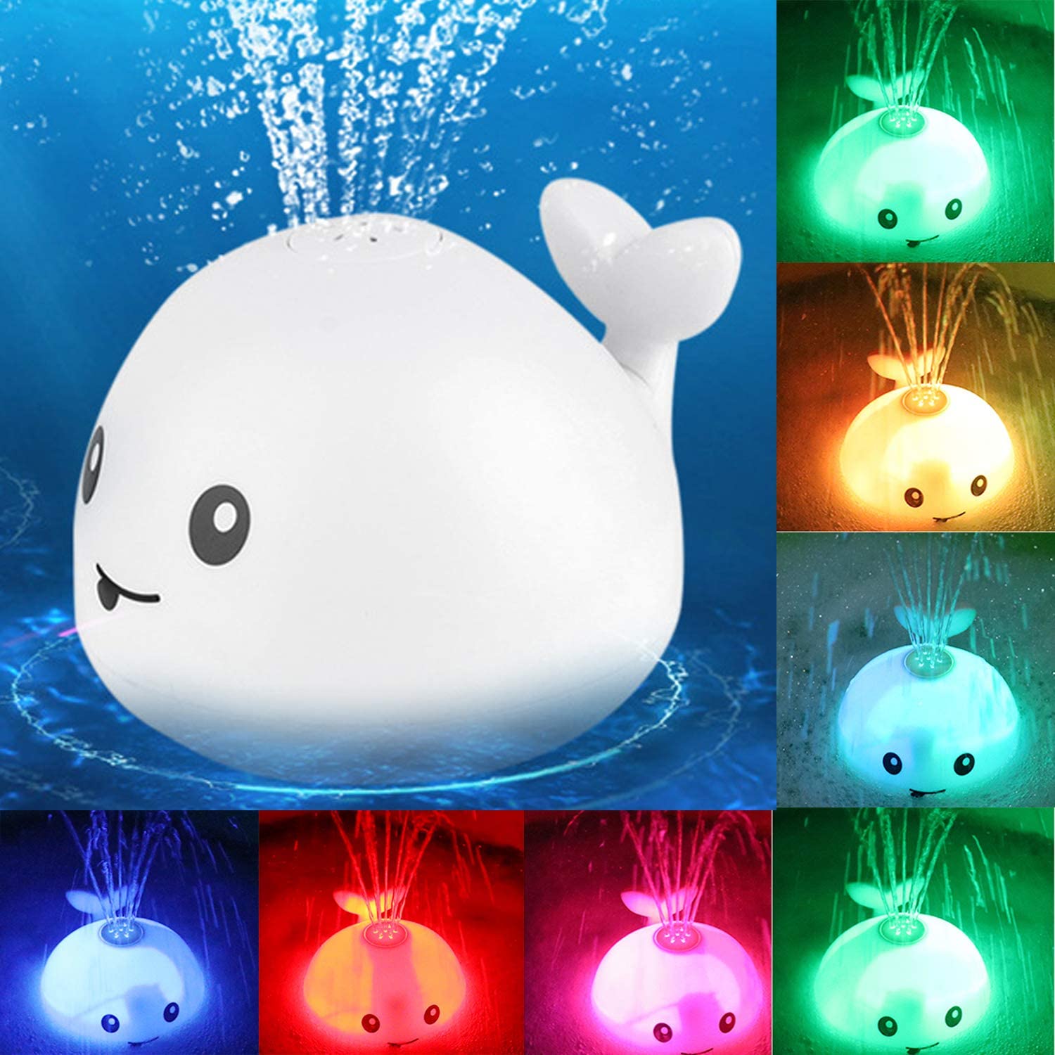 Cute Whale Bath Toy with Magical Water Spray Fun
