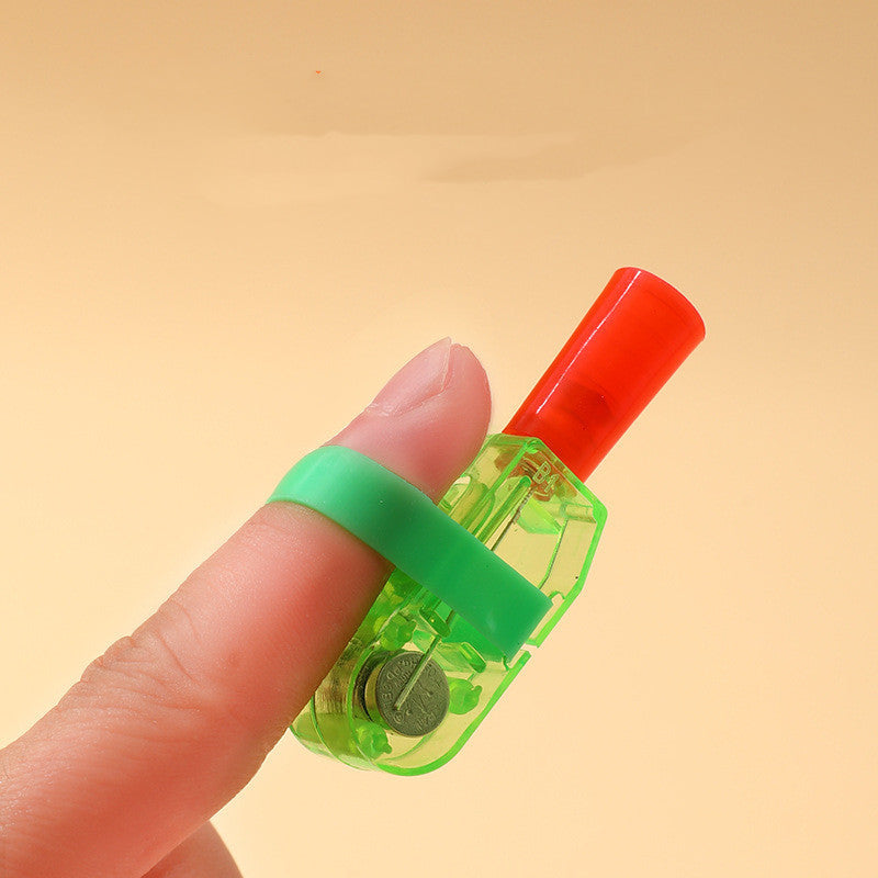 Cute Finger Projection Lamp Toy for Bedtime Fun