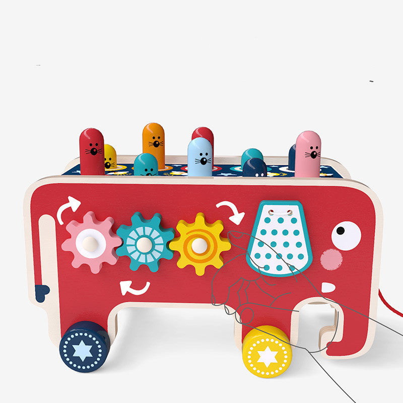 Montessori Wooden Pounding Bench for Happy Toddlers