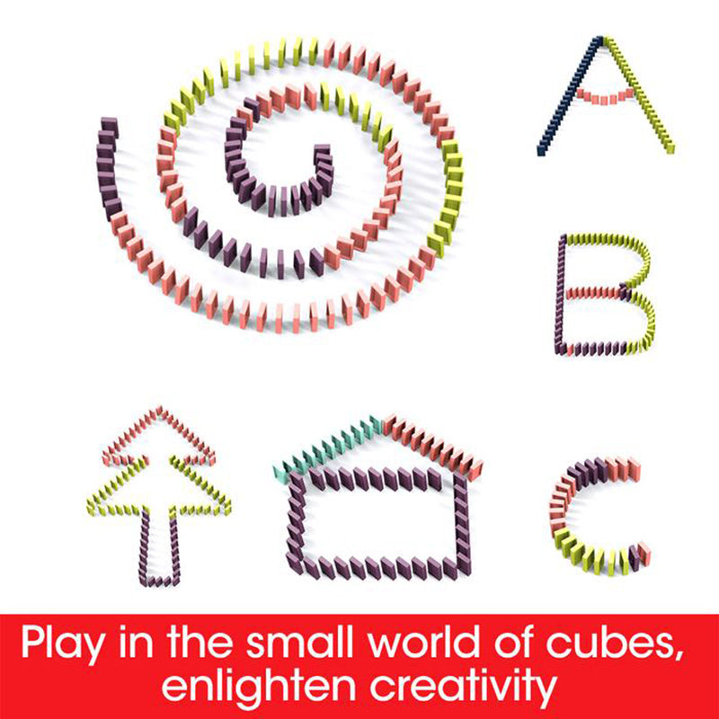 Domino Train Toy with Automatic Block Dropping Fun